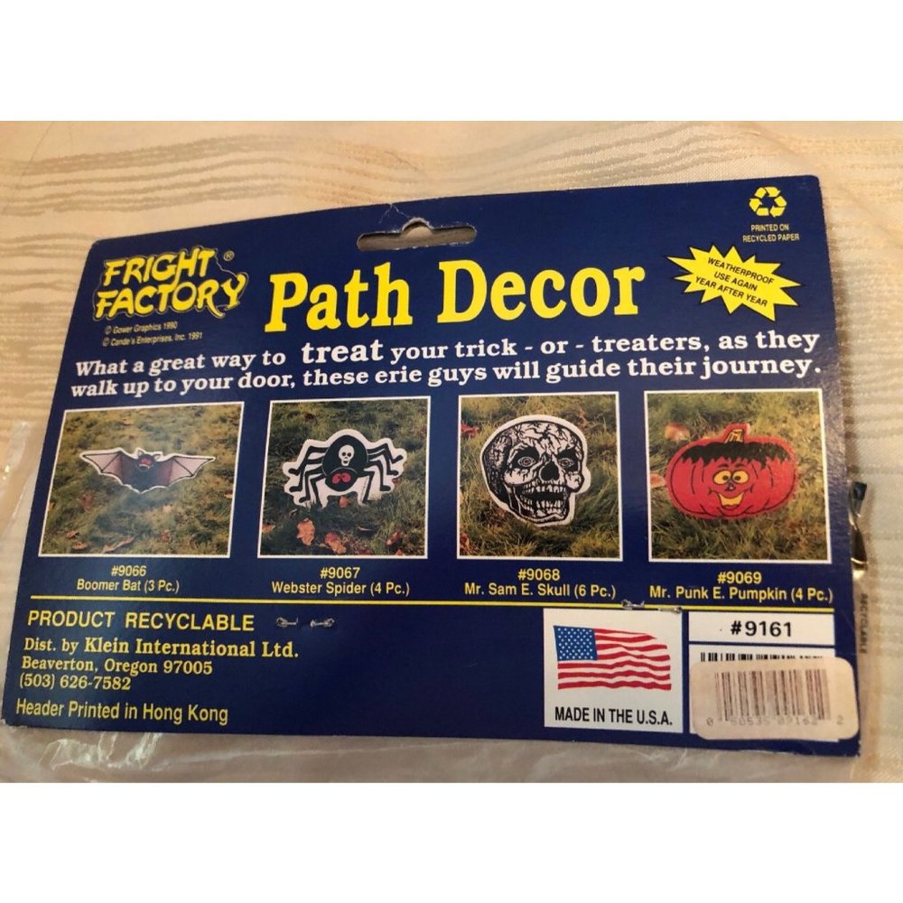 Fright factory Halloween path decor rods not included